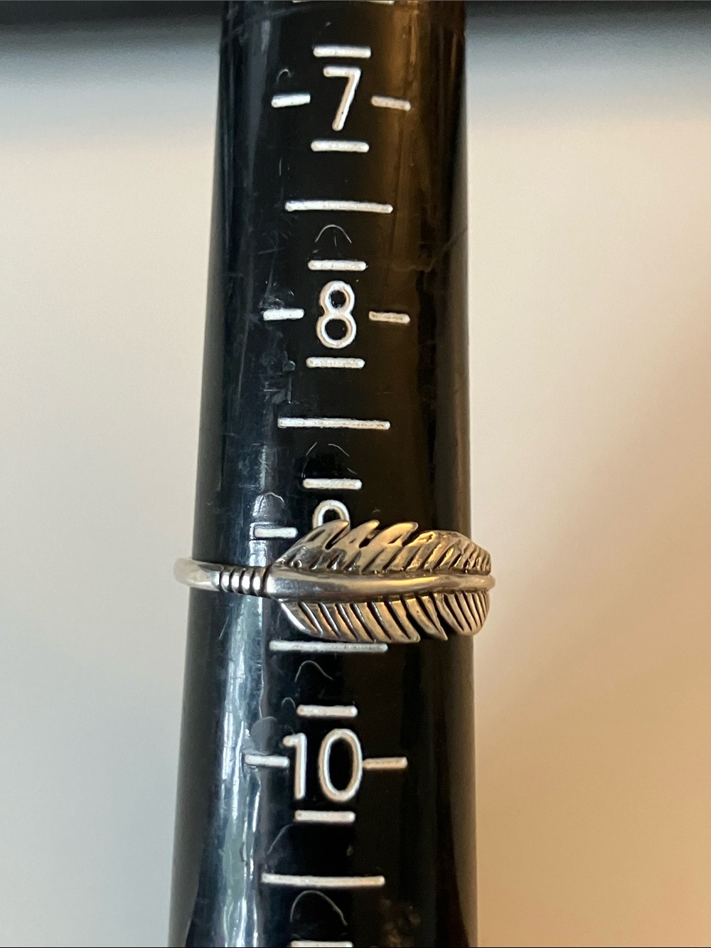 Sterling Silver Feather Ring - Silver Feather Wraparound Band